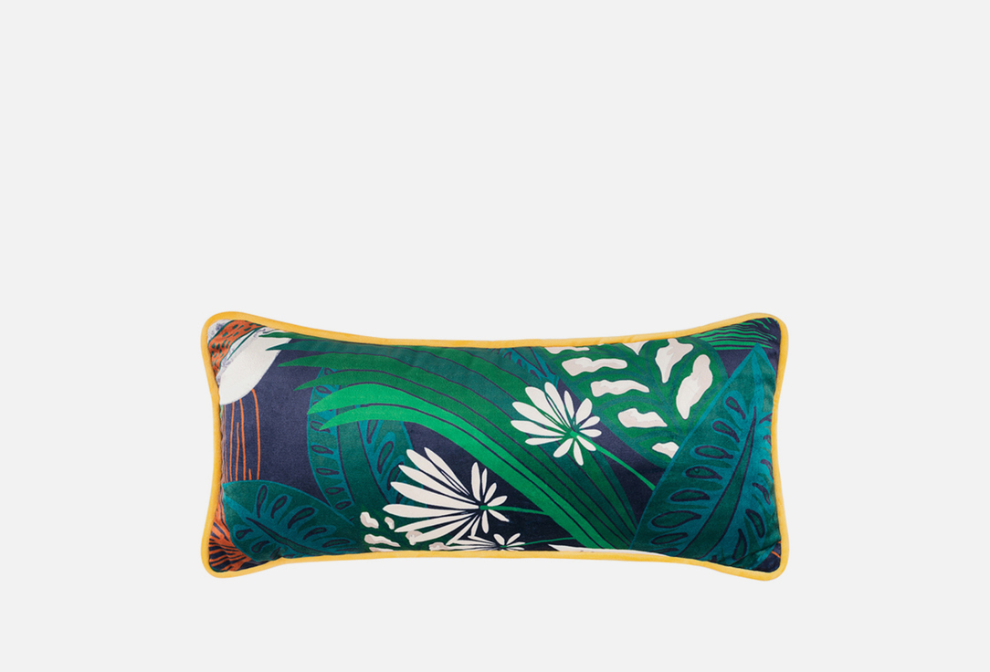 Декоративная подушка MOROSHKA Shangri La, зелено-желтая 1 шт