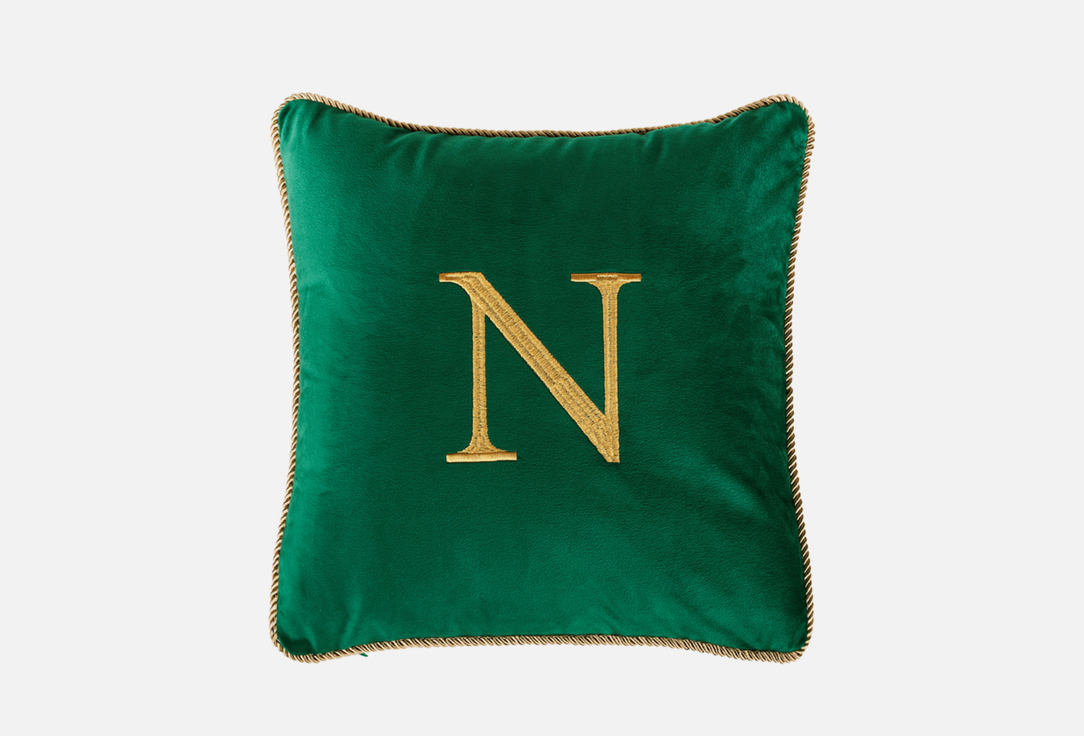 Изображение товара Декоративная подушка Moroshka Zolotoy Roy, зеленая, 40х40