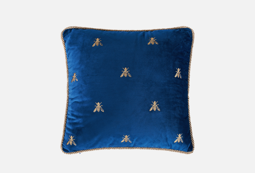 Изображение товара Декоративная подушка Moroshka Zolotoy Roy, синяя, 40х40