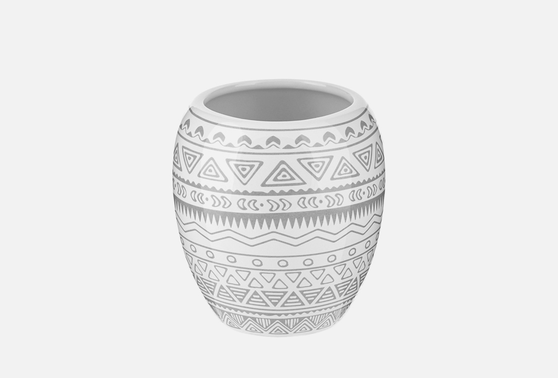 

Стакан для зубных щеток MOROSHKA, Серый, Nomads, серый 1 шт