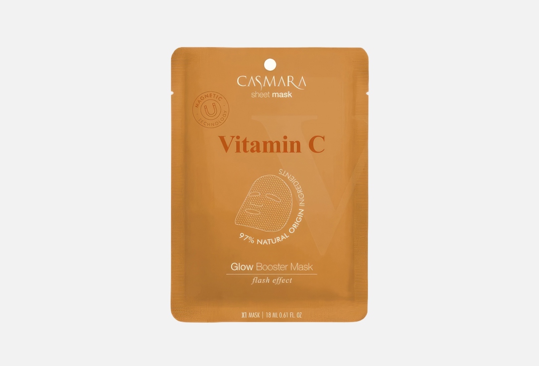 

Магнитная тканевая маска для лица CASMARA, Glow Booster Mask 18 мл