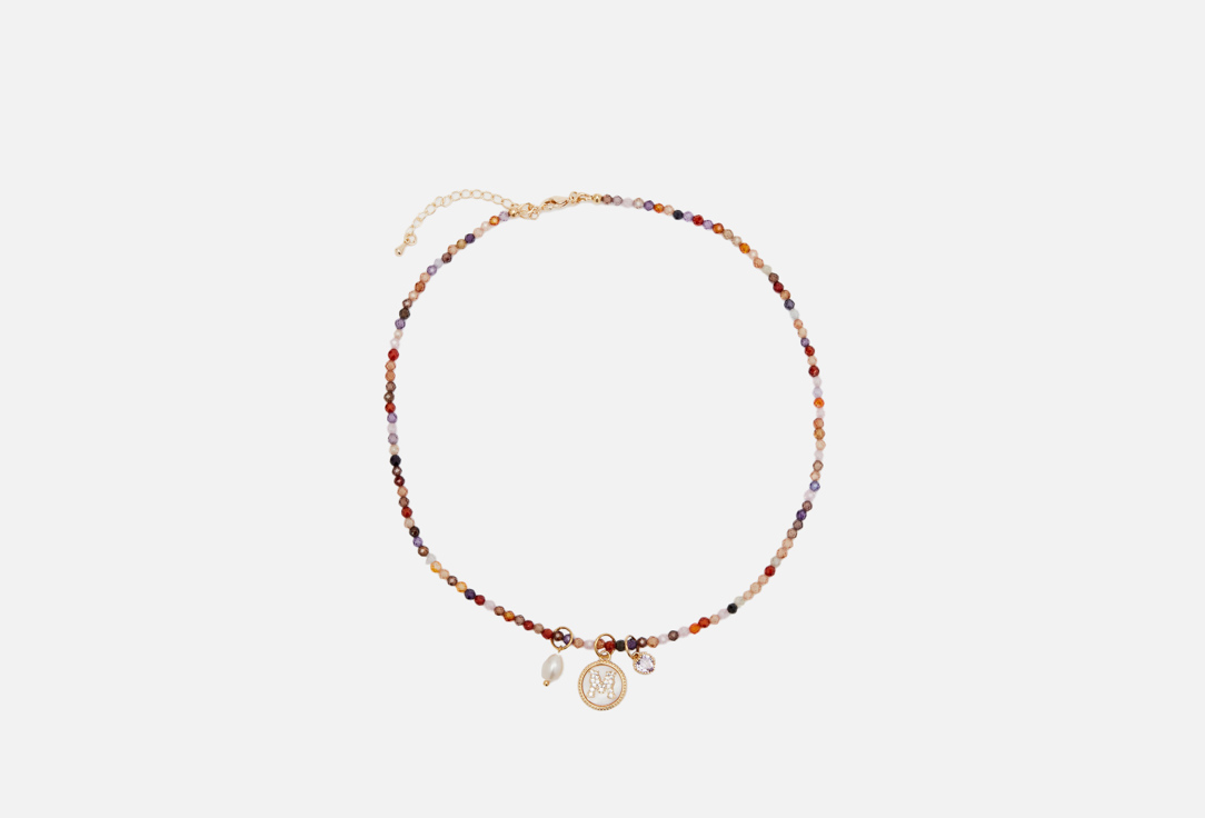 Изображение товара Колье PINKCODE Your lucky с цветными цирконами и жемчугом