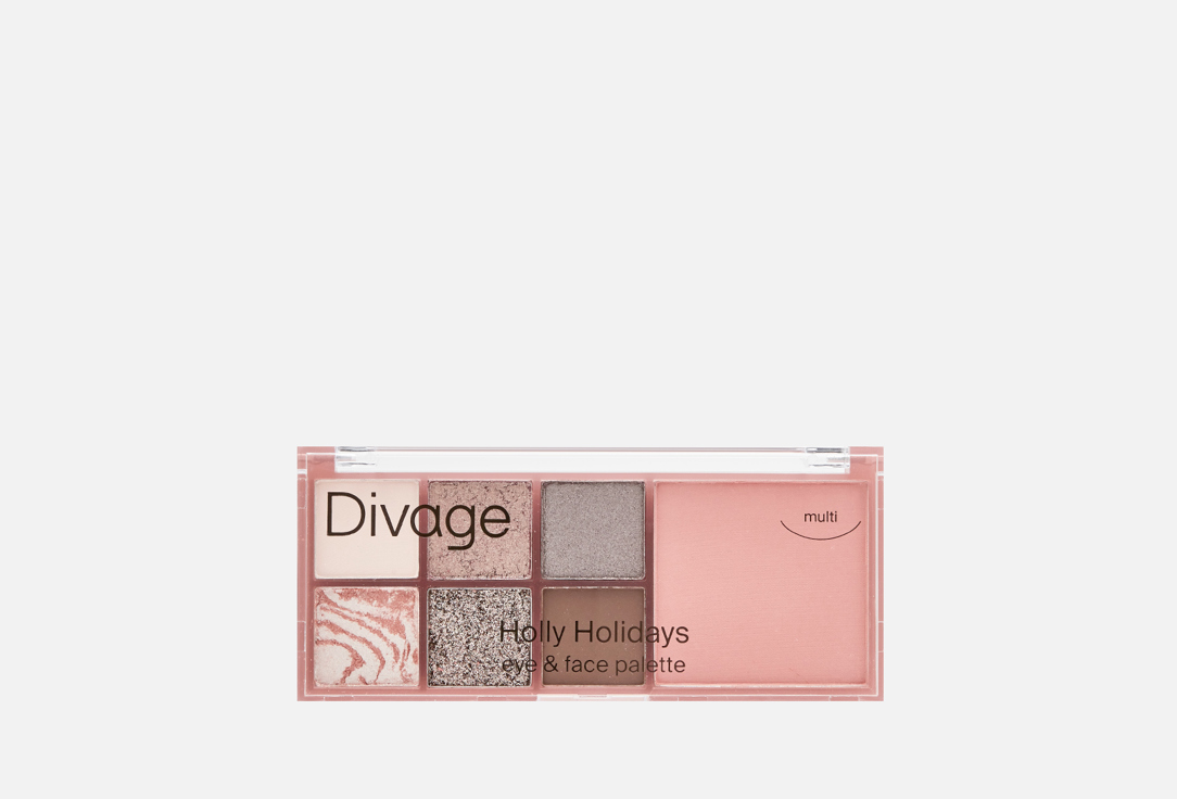 Мультифункциональная палетка для лиц DIVAGE Holly Holidays 12 г divage палетка для лица blush