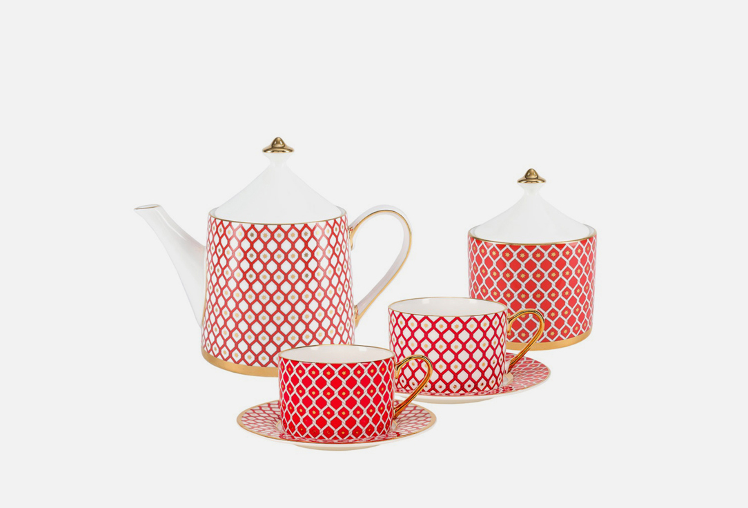 

Сервиз чайный ИМПЕРАТОРСКИЙ ФАРФОРОВЫЙ ЗАВОД, Красный, Идиллия Скарлетт 1 шт