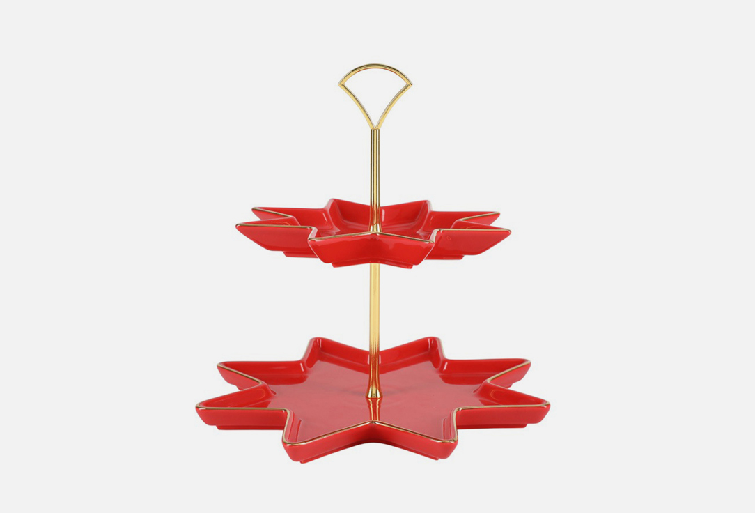 Изображение товара Блюдо двухярусное Императорский фарфоровый завод Звезда Скарлетт