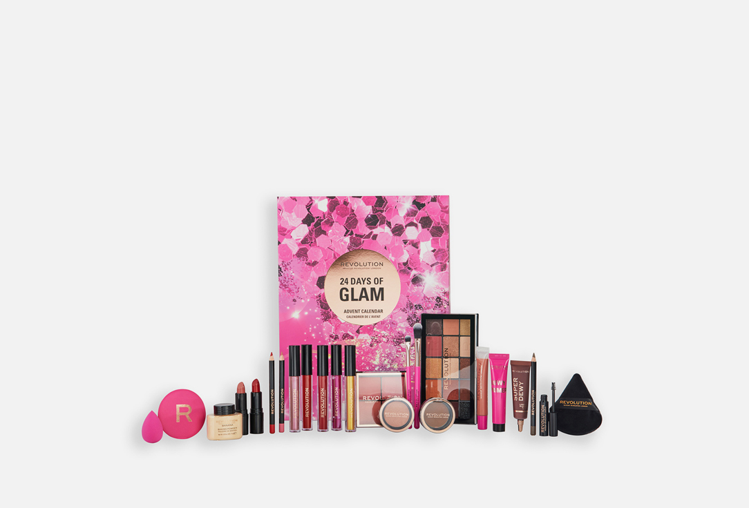 

Подарочный набор MAKEUP REVOLUTION, 24 Days of Glam Advent Calendar 24 шт