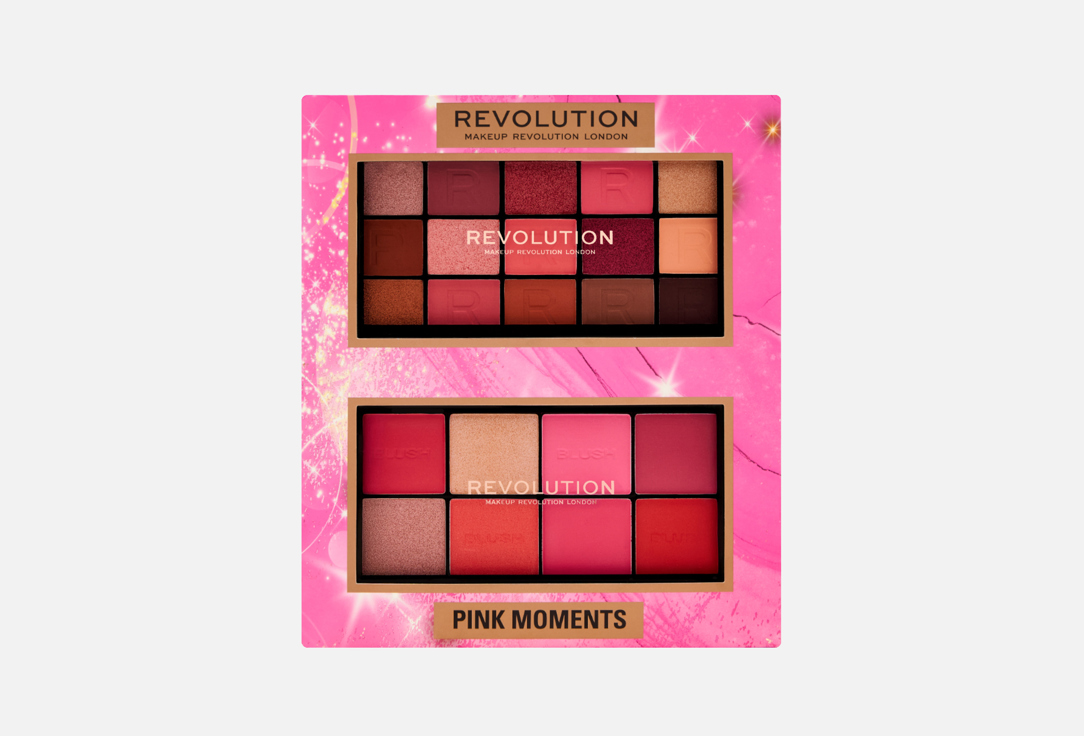 Изображение товара Подарочный набор MakeUp Revolution Pink Moments для макияжа глаз и лица