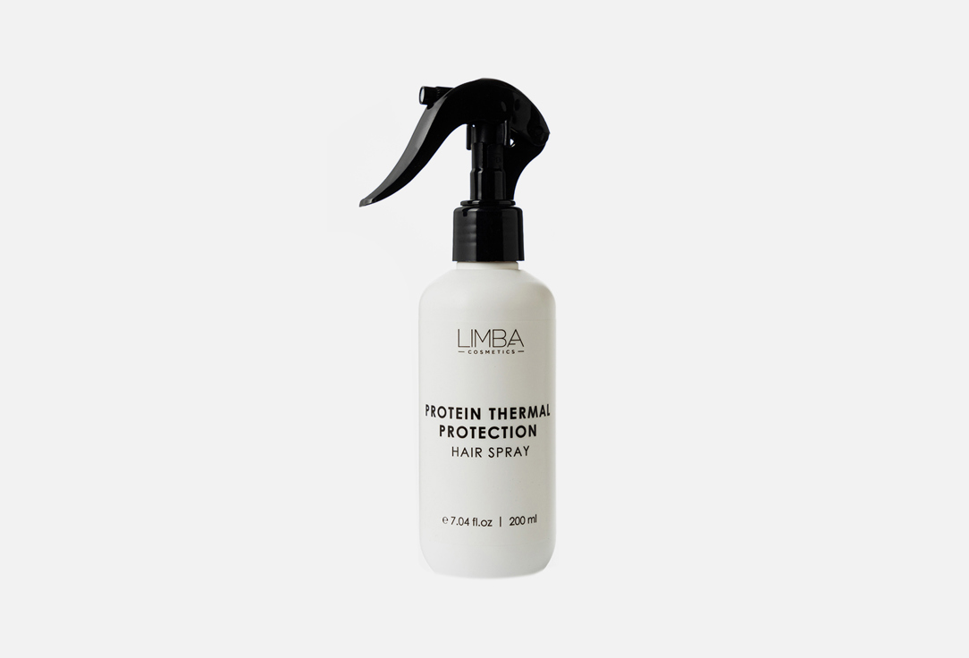 Спрей-термозащита для волос LIMBA COSMETICS Protein 200 мл лосьон спрей косметическая вода до после депиляции банан 200мл malin cosmetics