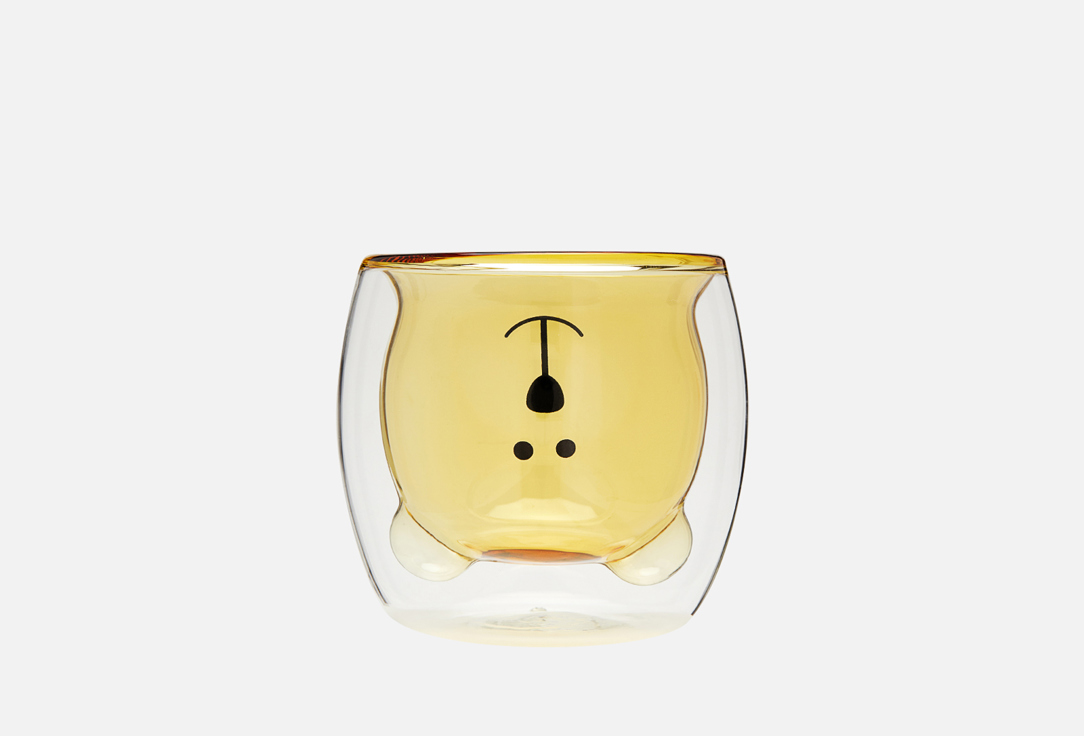 стакан kimberly premium с двойными стенками изумрудный 350 мл Стакан с двойными стенками KIMBERLY Желтый мишка 250 мл