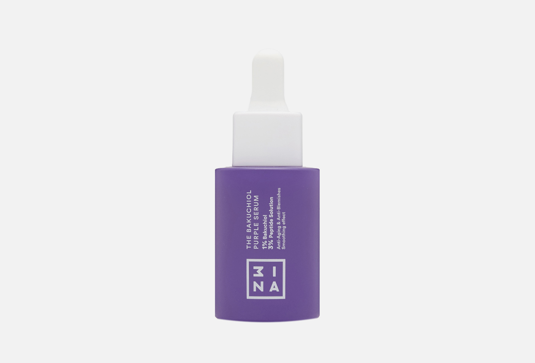 

Сыворотка для лица 3INA, The bakuchiol purple serum 30 мл