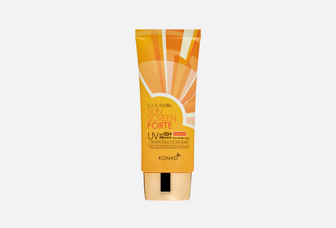 Солнцезащитный крем для лица и тела SPF50+ KONAD ILOJE Flobu Sunscreen Forte 70 мл jigott крем солнцезащитный для кожи лица и тела spf50 pa 70мл 2 штуки