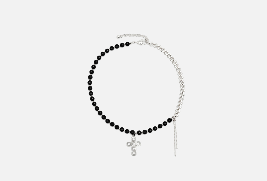 Изображение товара Колье с крестом My Lure из черного агата