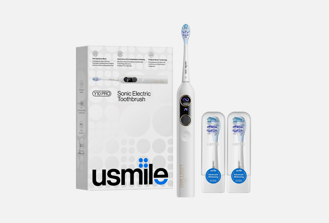 Электрическая зубная щетка USMILE SONIC Y10PRO 1 шт электрическая зубная щетка pecham sonic pink 1 шт