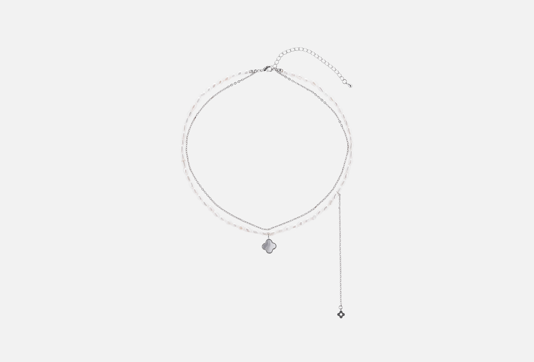 С подвеской Клевер серебристая 1 шт 3325₽