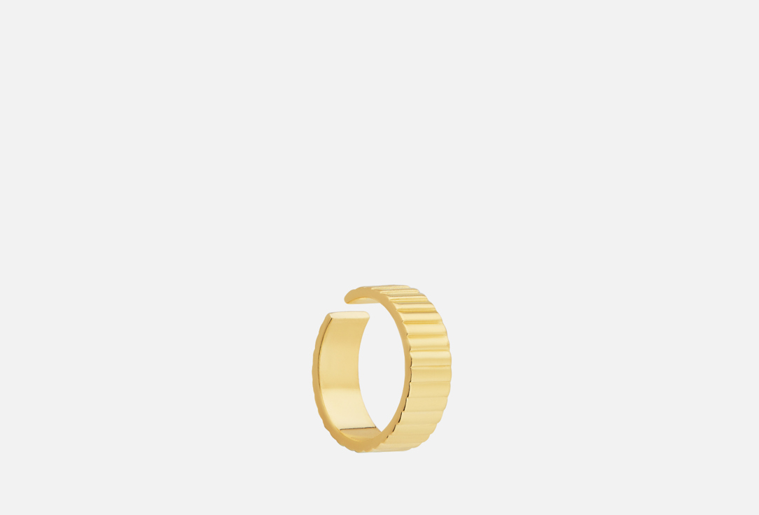 Кольцо ATTRIBUTE SHOP Грани золотистое 1 шт кольцо attribute shop с прямоугольным узким кристаллом золотистое 17 18 5 размер