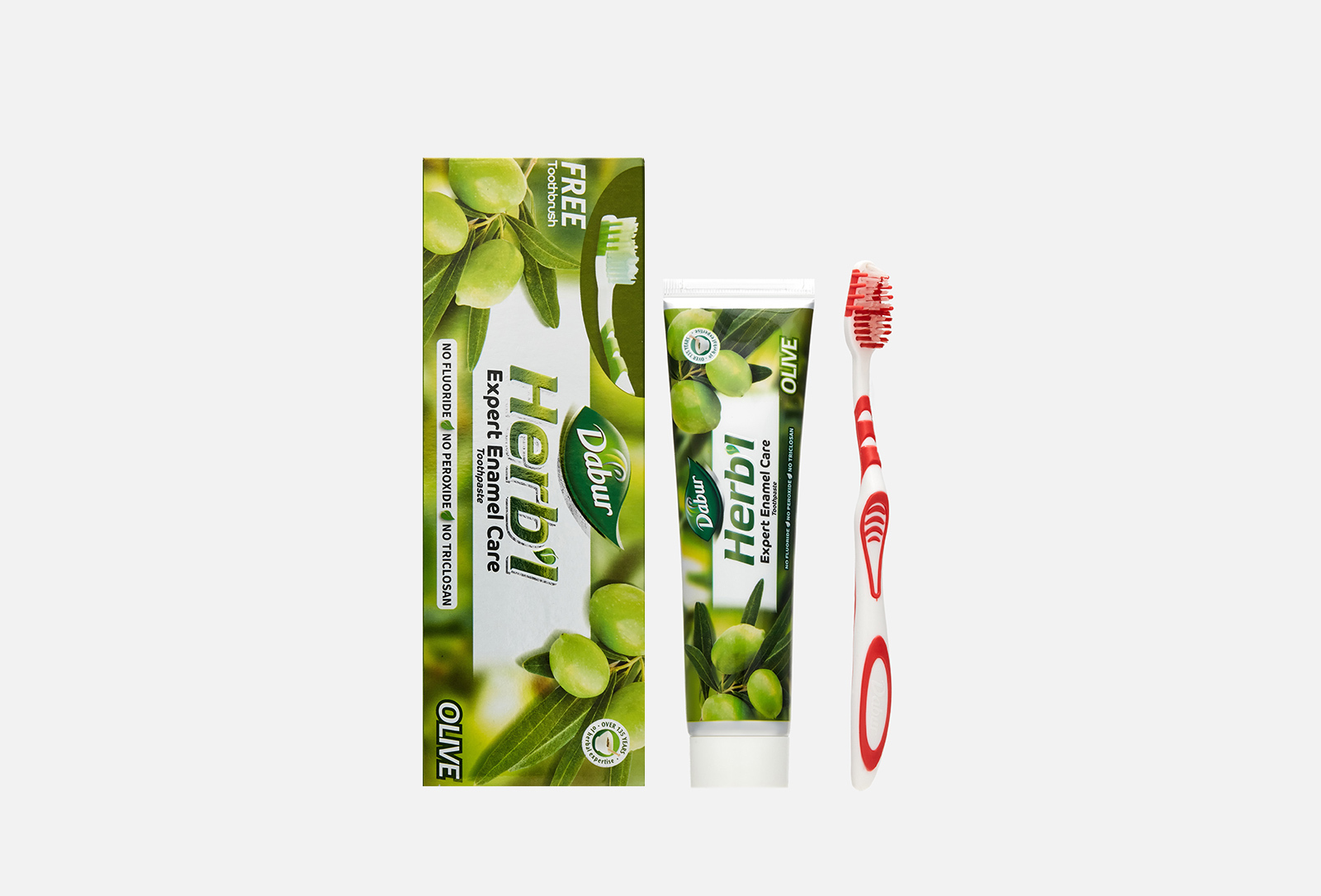 Dabur Herbl набор Зубная паста + зубная щетка Olive 150 г — купить в Москве