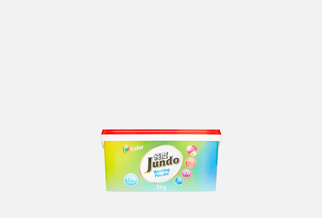 Стиральный порошок для Цветного белья JUNDO Color 3 кг стиральный порошок jundo color 900 г