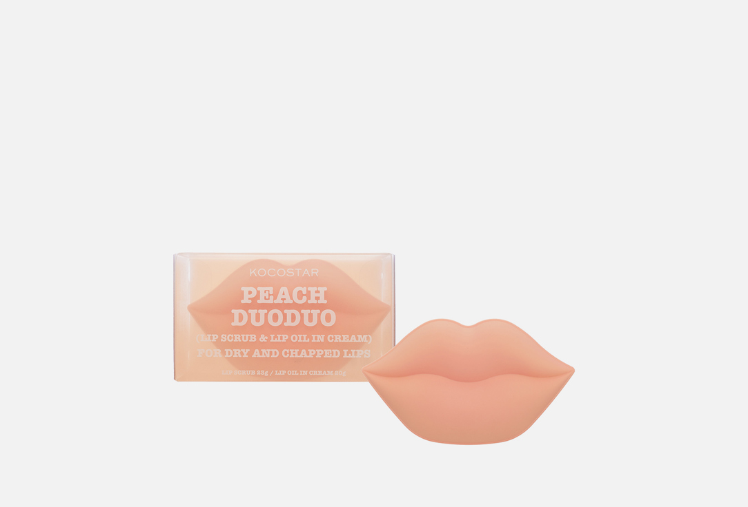 Набор для губ KOCOSTAR PEACH LIP DUO 2 in 1 2 шт frudia набор сочный гранатовый персик 3шт бальзам для губ крем персик маска персик
