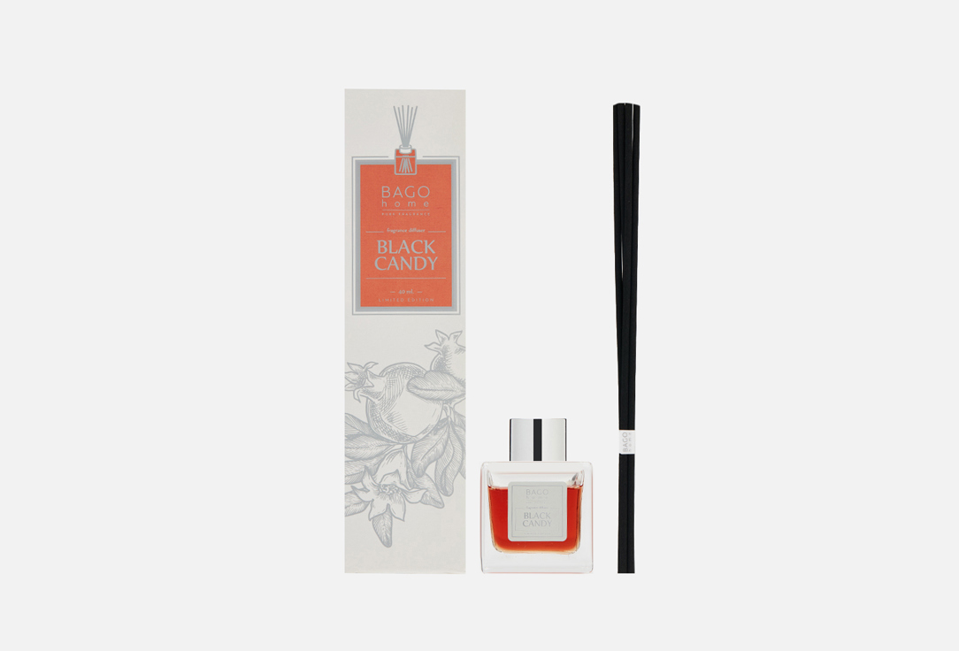 Изображение товара Ароматический диффузор BAGO home Black Candy для дома и уюта 40 мл