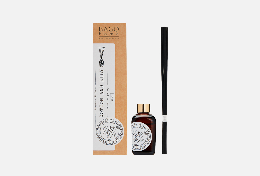 

Ароматический диффузор BAGO HOME, Cotton & lily 40 мл