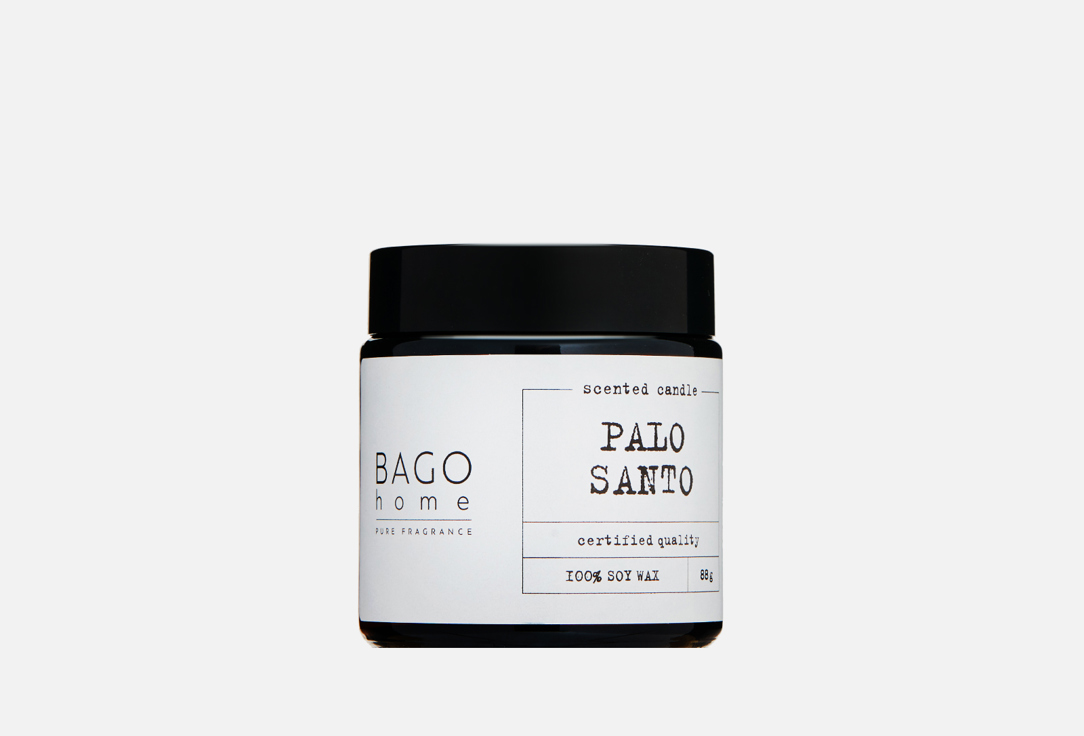Свеча ароматическая BAGO HOME Palo Santo 88 г