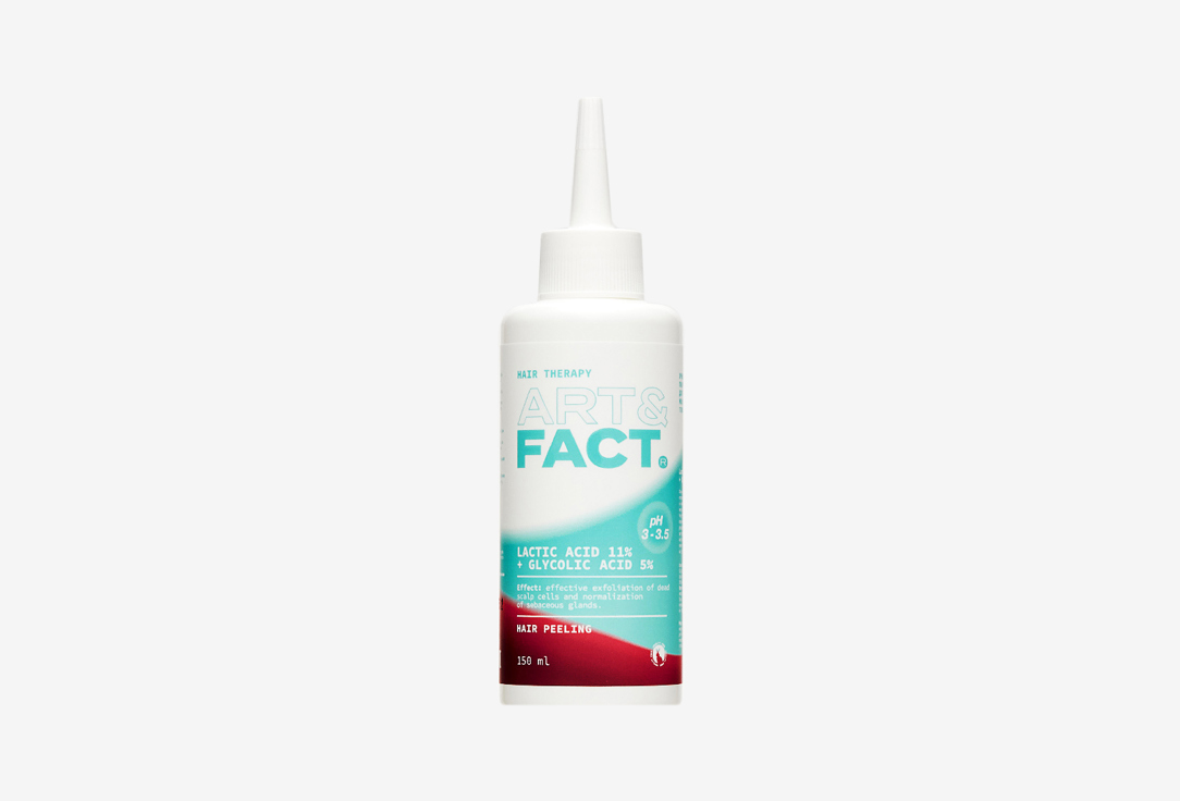 цена Очищающий кислотный пилинг для кожи головы ART & FACT Lactic acid 11% 150 мл