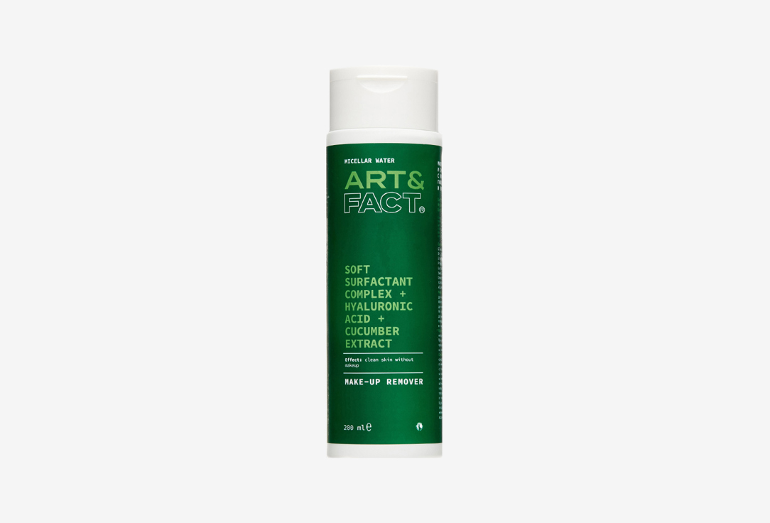 Изображение товара Мицеллярная вода для лица ART & FACT Soft Surfactant Compl + Hyaluron Acid + Cucumber Extr