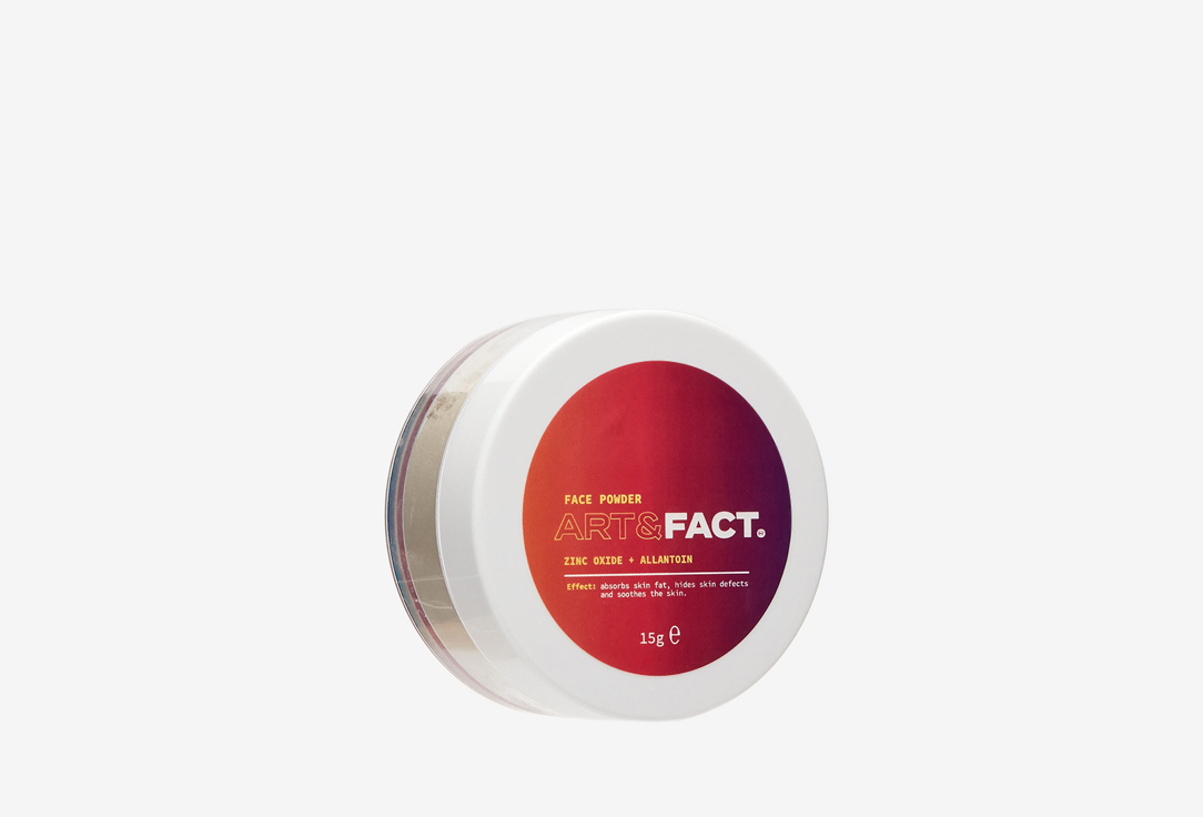 

Антисептическая пудра для лица ART & FACT, Zinc Oxide + Allantoin Face Powder 15 мл