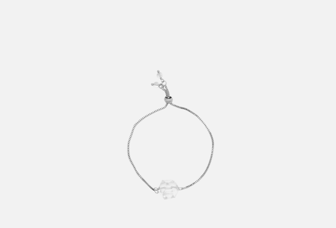 

Браслет серебристый MORZA, С горным хрусталём 1 шт