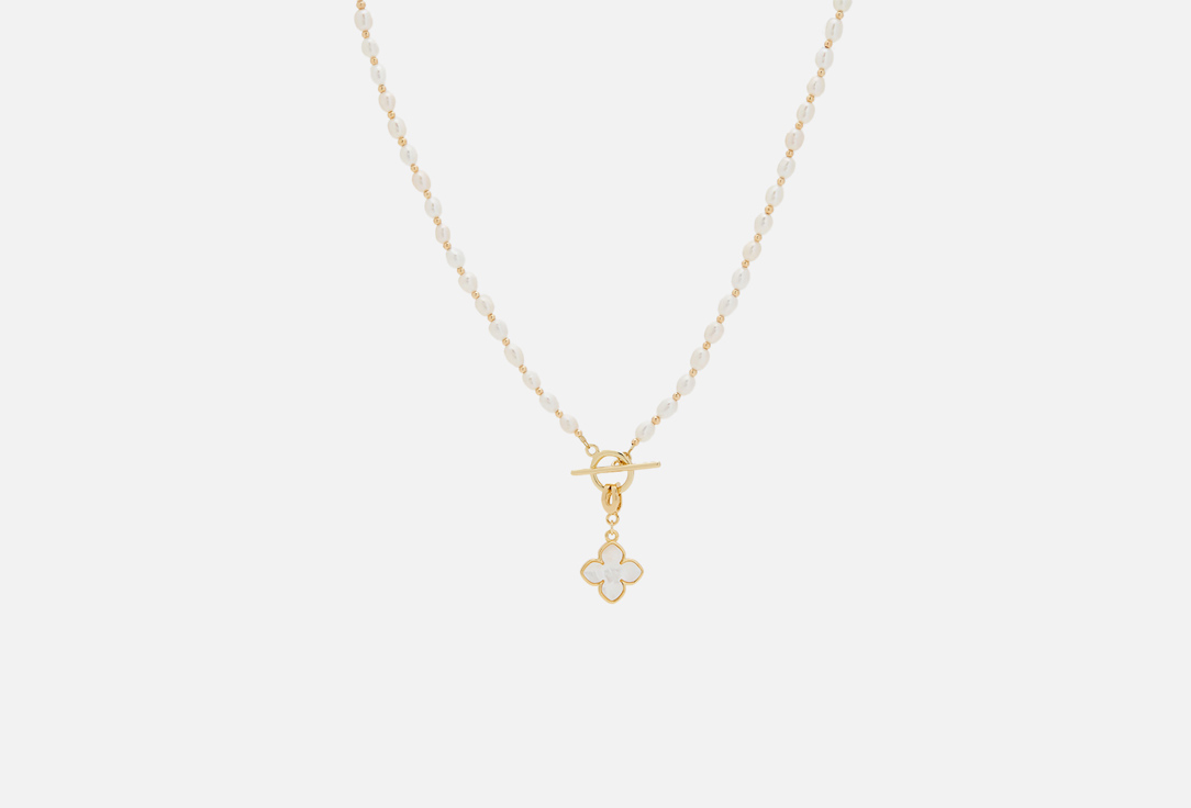 Изображение товара Колье с подвеской из рисового жемчуга и перламутра MORZA 45 см для женщин