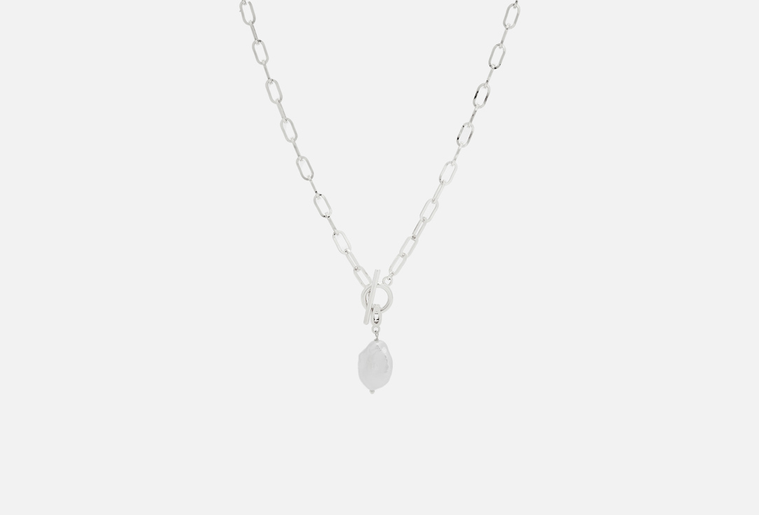 

Цепь-тогл серебристая MORZA, С жемчугом 1 шт