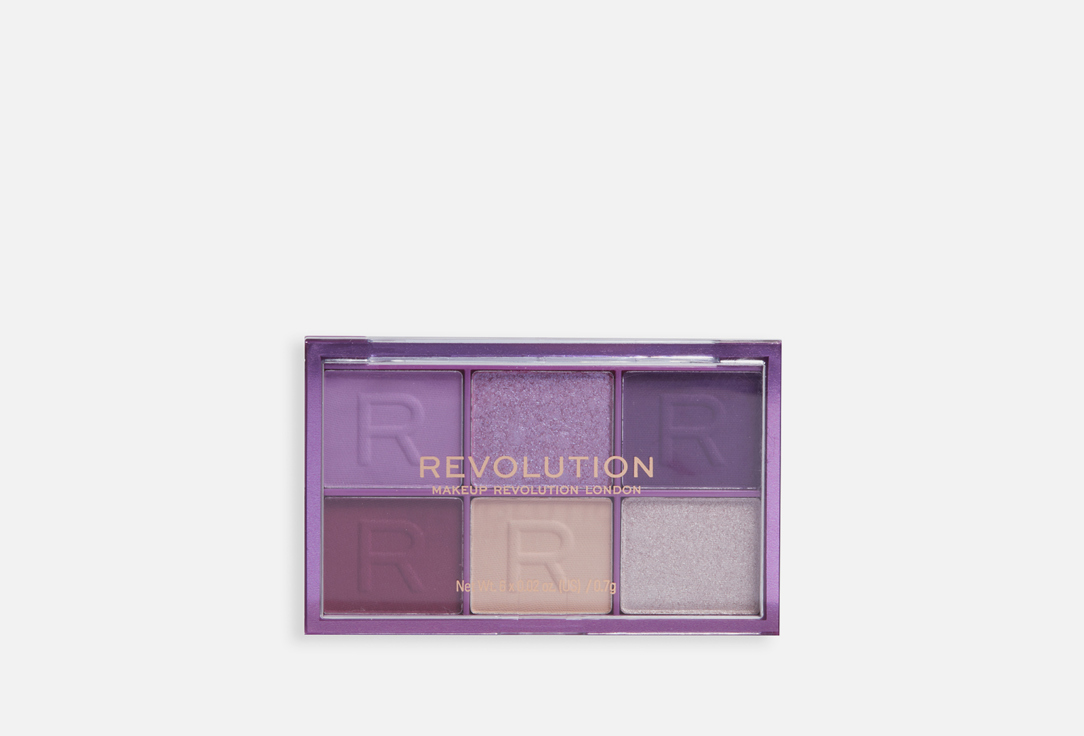 ПАЛЕТКА ТЕНЕЙ для век MakeUp Revolution MINI COLOUR RELOADED Purple Please