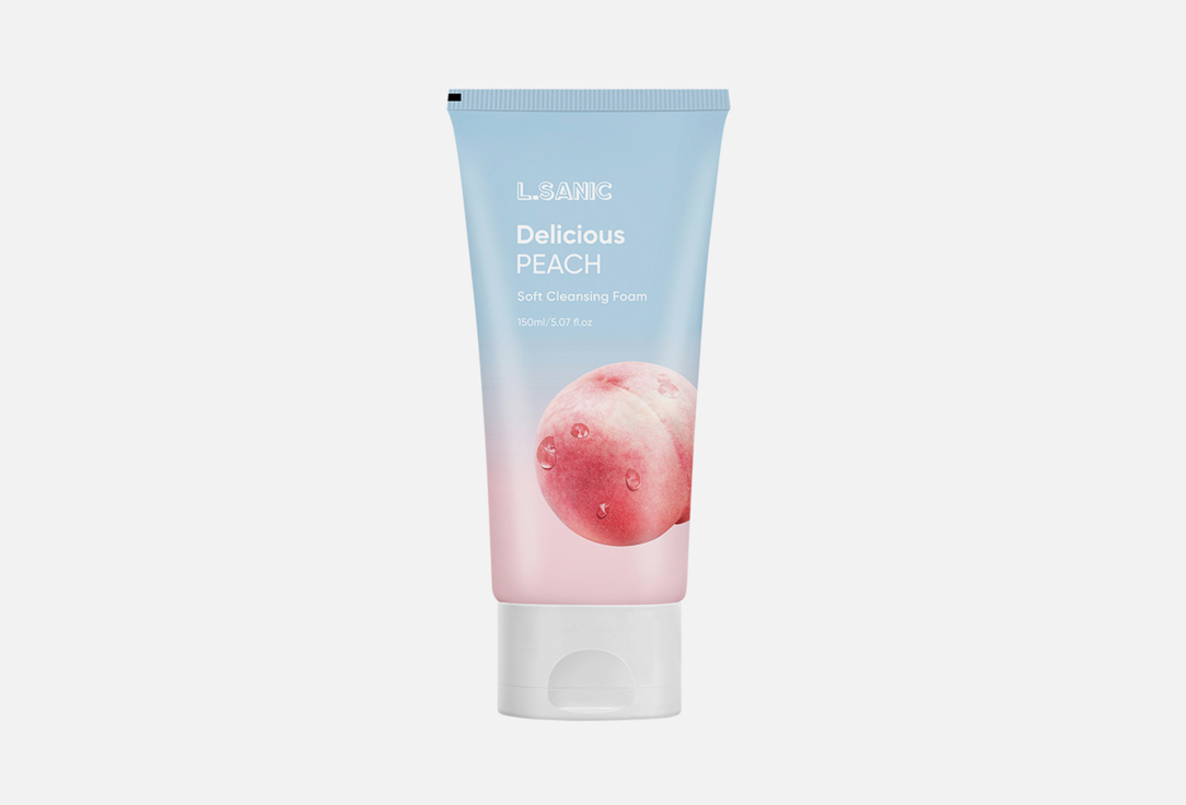 Очищающая пенка для очищения лица L.SANIC Delicious Peach 