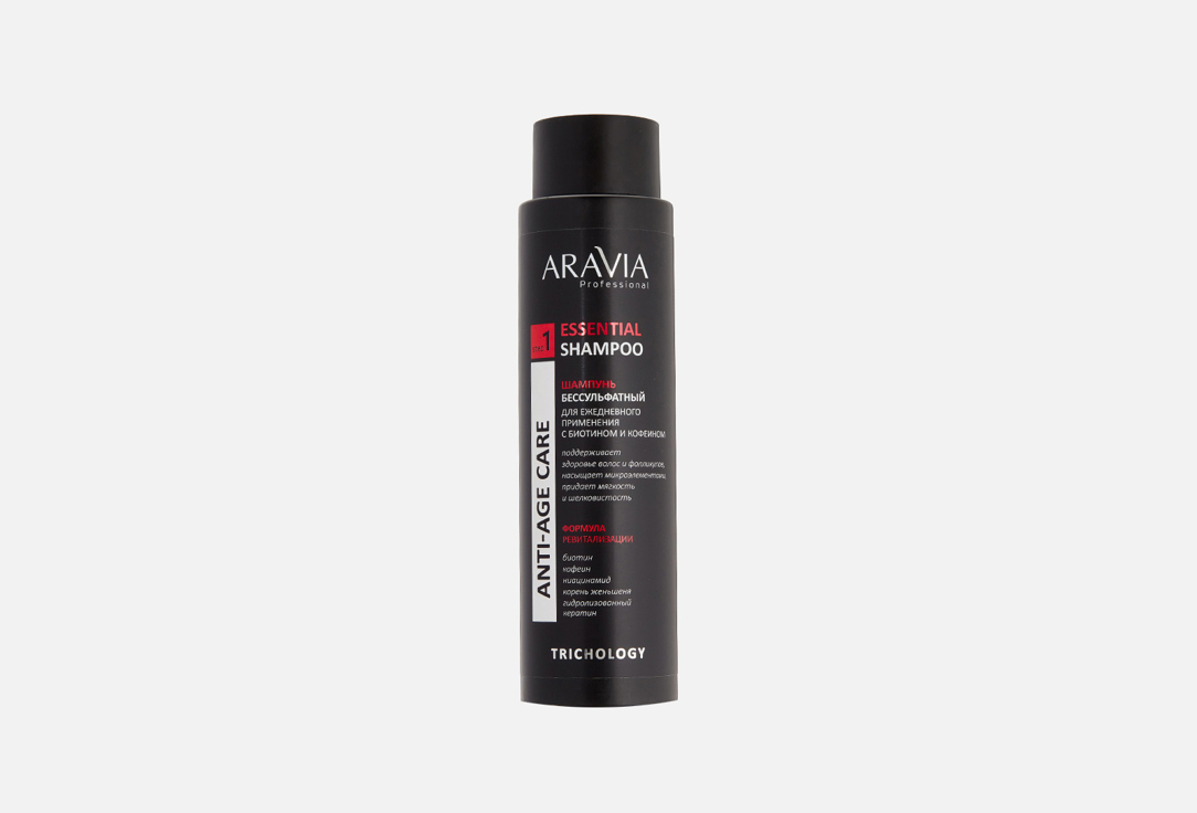 балансирующий себорегулирующий шампунь для волос professional balance pure shampoo 420мл бессульфатный Шампунь для волос ARAVIA PROFESSIONAL ESSENTIAL 420 мл