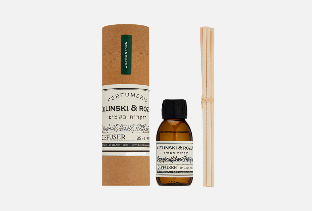 Изображение товара Диффузор Zielinski & Rozen Grapefruit Basil Petitgrain 85 мл для ароматизации помещения