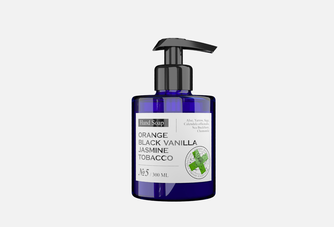 Мыло жидкое парфюмированное MANIAC GOURMET №5 orange, black vanilla, jasmine,tobacco 300 мл