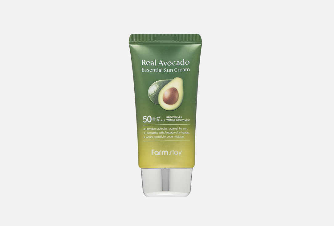 

Солнцезащитный крем для лица spf 50+ FARM STAY, Real avocado