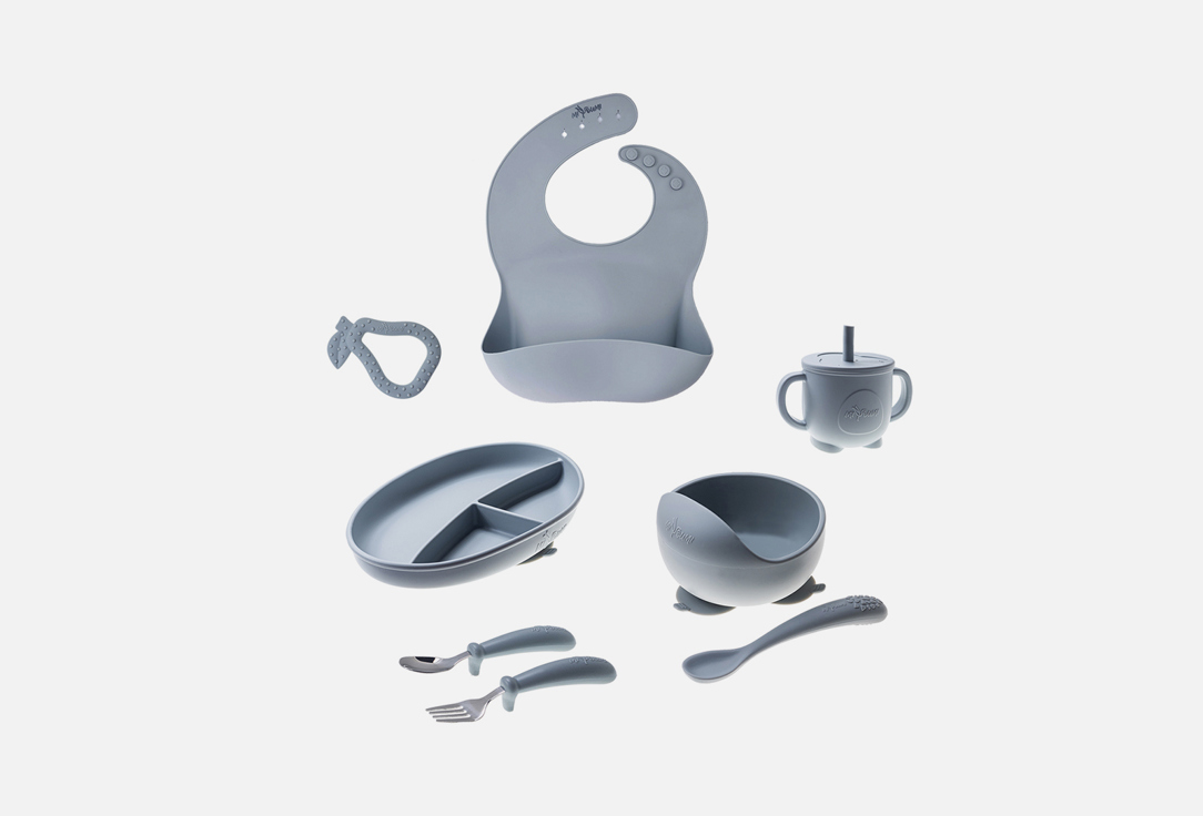 

Набор детской посуды для кормления малышей MIYOUMI, Cliud 8 шт