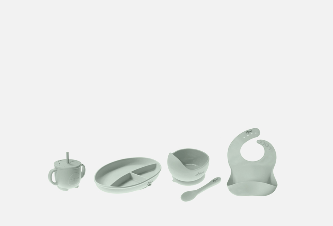 Набор детской посуды для кормления малышей MIYOUMI Sage 5 шт набор д ремонта колес 5 предметов