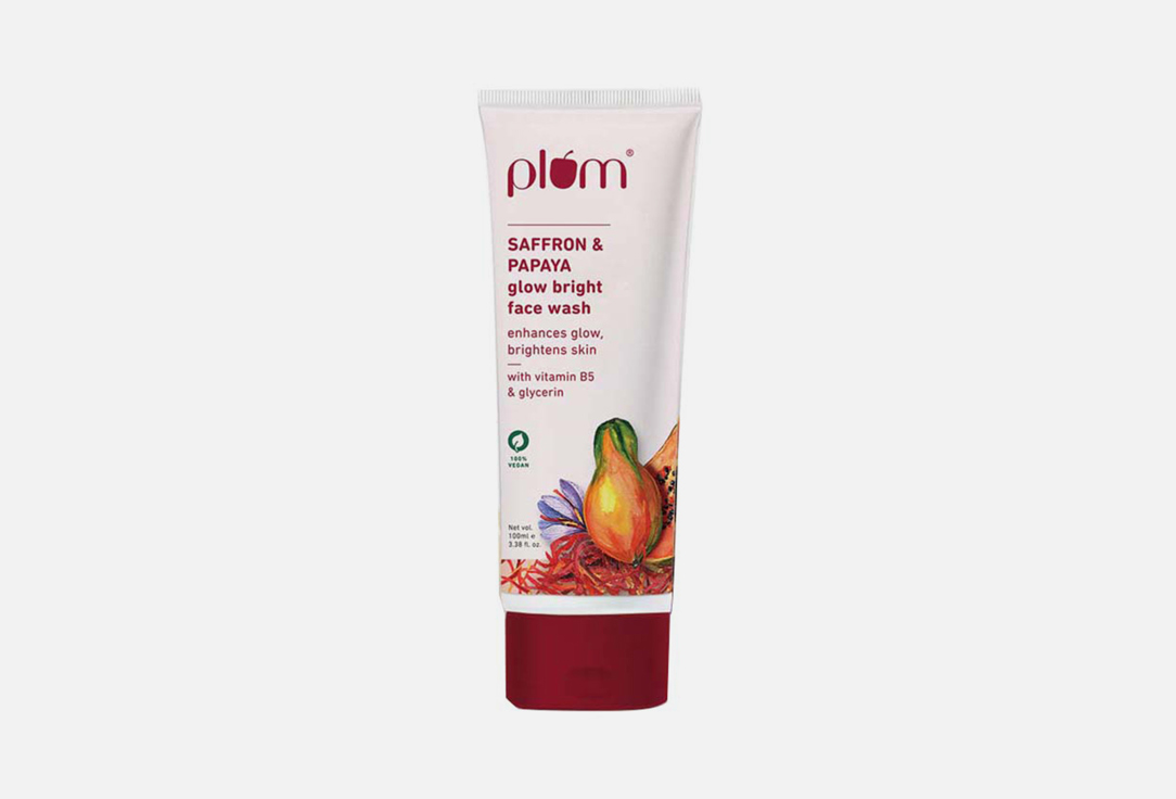 Гель для умывания лица PLUM Saffron & Papaya 100 мл гель для умывания лица plum chamomile
