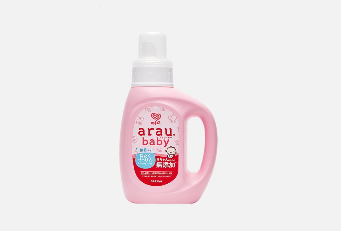 Жидкость для стирки детской одежды ARAU BABY Without fragrance 800 мл кондиционер для стирки детской одежды и белья arau baby с антибактериальным эффектом 440 мл
