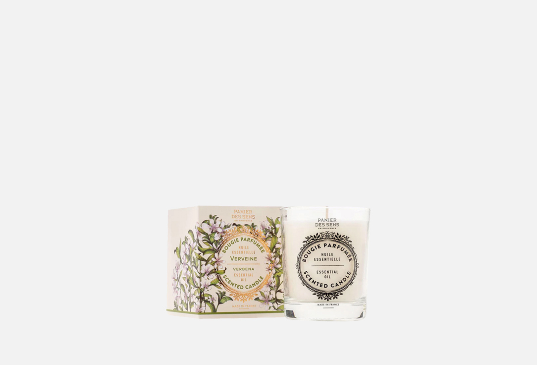 

Свеча ароматическая PANIER DES SENS, Белый, ESSENTIALS Scented candle Verbena 180 г