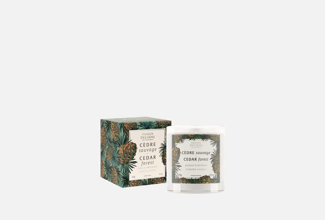 

Свеча ароматическая PANIER DES SENS, Белый, HOME Scented candle Cedar forest 275 г