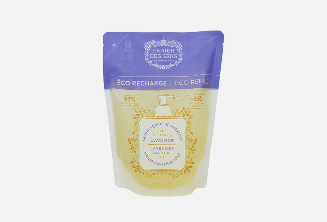 Изображение товара Жидкое мыло Panier des Sens ESSENTIALS Eco refill Marseille soap Lavender