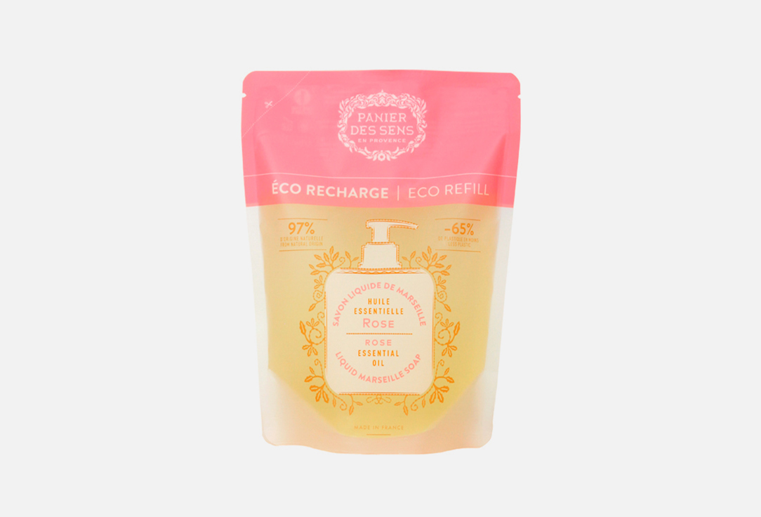 Изображение товара Жидкое мыло Panier des Sens ESSENTIALS Eco refill Marseille soap Rose