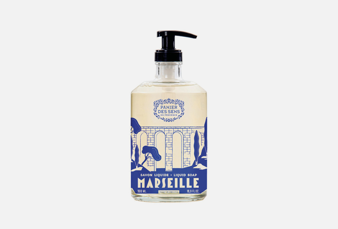 цена Жидкое мыло PANIER DES SENS LIMITED ED 23 Glass Bottle Liquid Marseille Soap Olive 500 мл