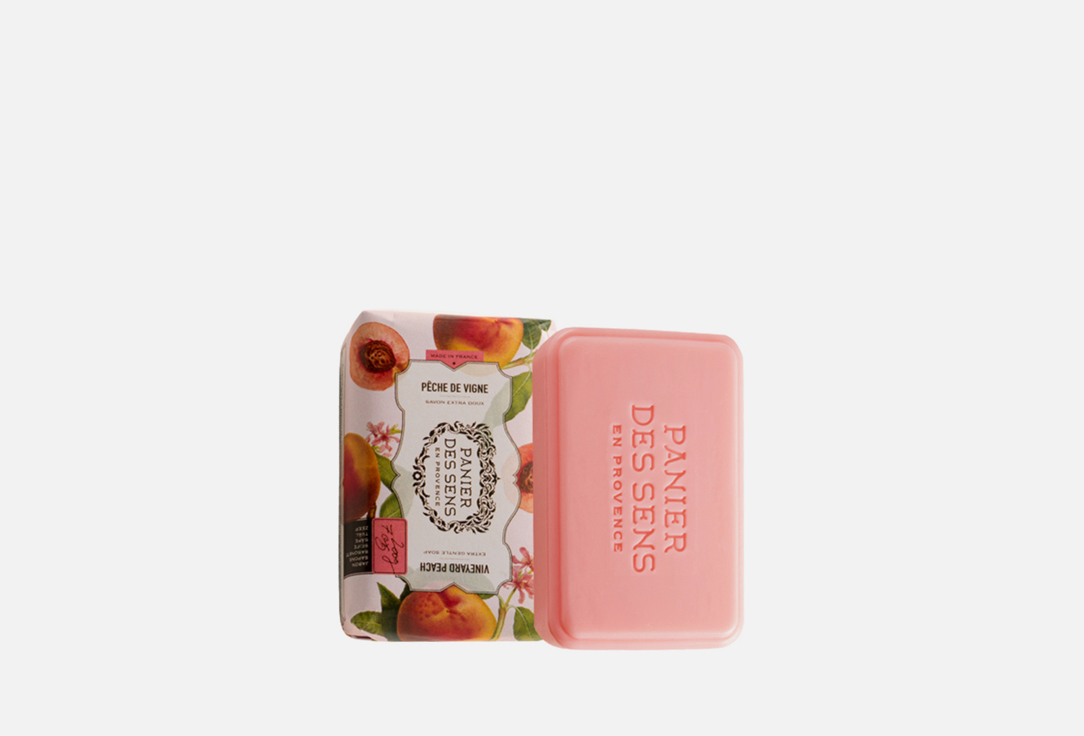 Мыло PANIER DES SENS AUTHENTIC Soap Vineyard Peach 200 г мыло panier des sens authentic soap cherry blossom 200 г