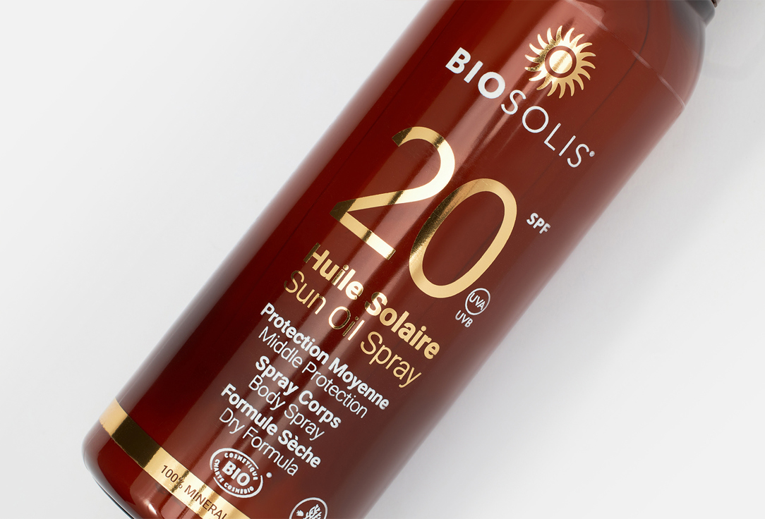 Солнцезащитное масло-спрей для тела и волос SPF 20 Biosolis Sun Oil Spray 