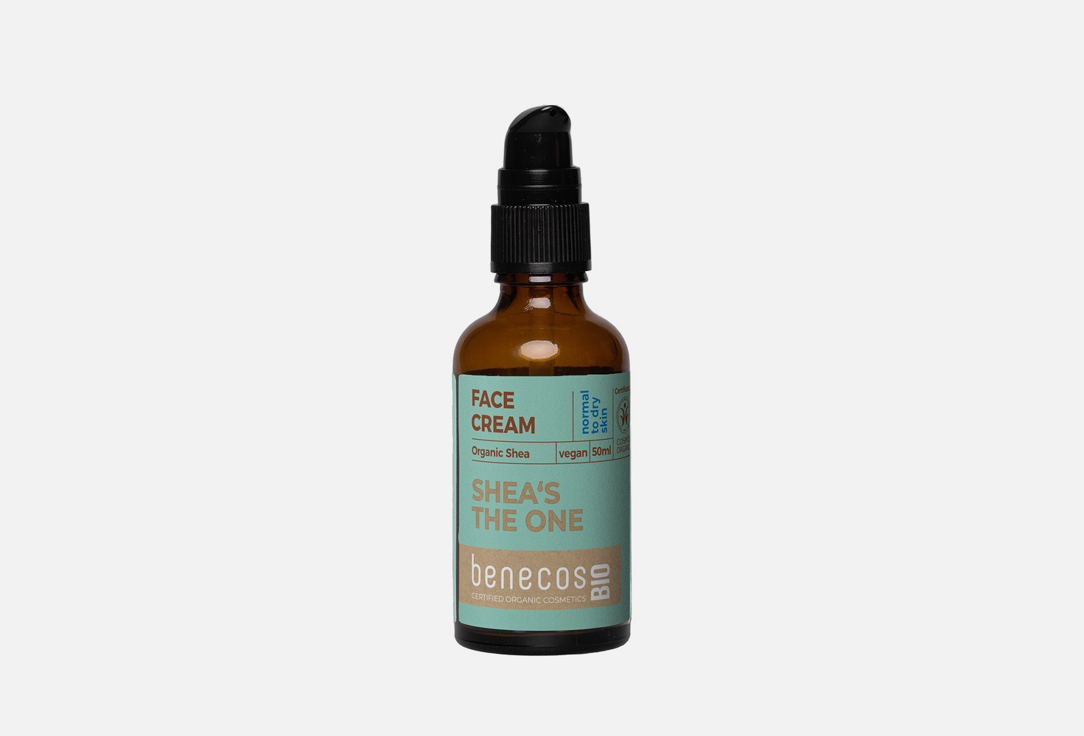 Крем для лица для нормальной и сухой кожи Benecos Органическое масло ши  