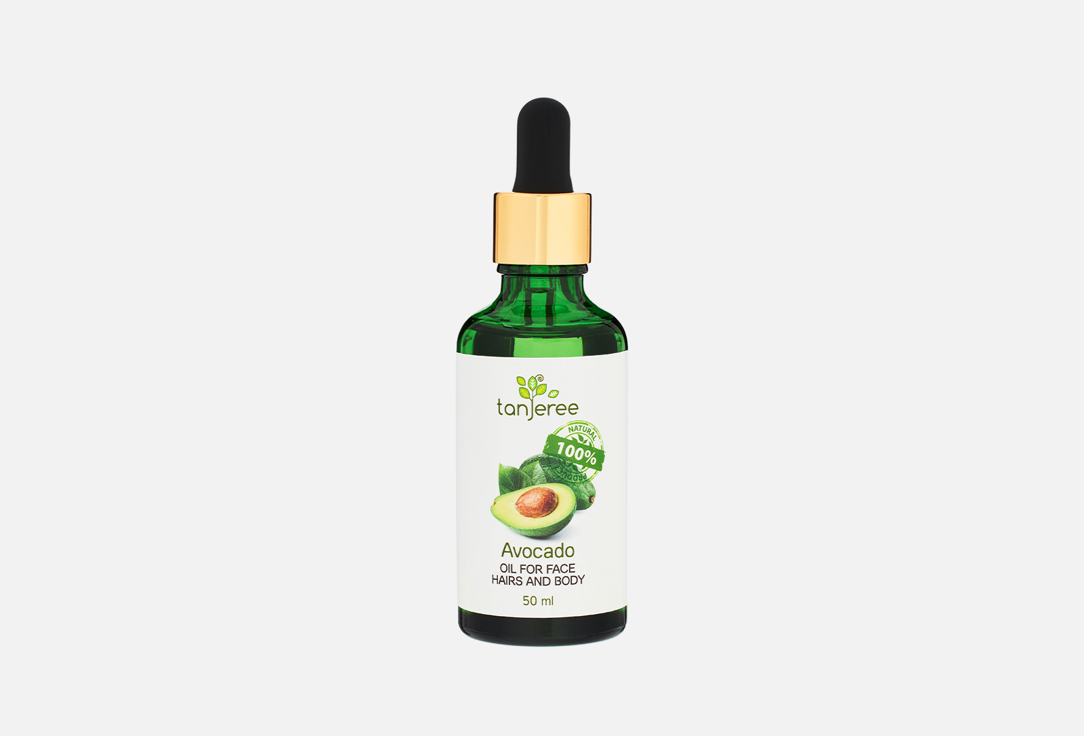 Масло для лица волос и тела Tanjeree Avocado oil natural for face hair and body 